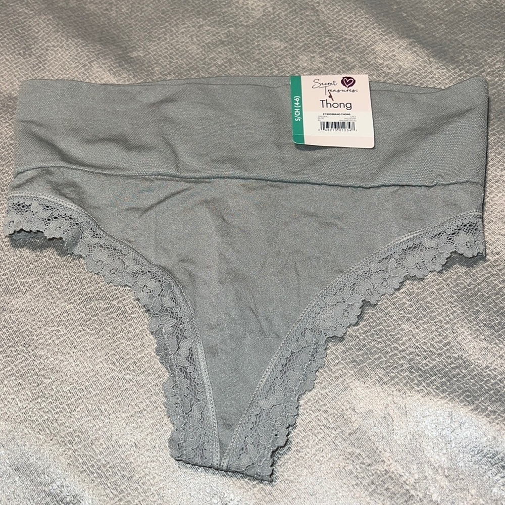 Secret Treasures Wideband Thong Grey Size S (4/6)